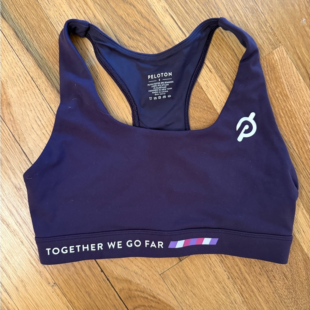Peloton Women's Dark Purple Sports Bra